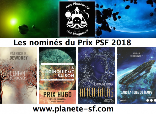 Lire la suite à propos de l’article Prix Planète-SF 2018 – Les nominés