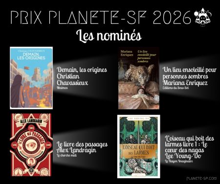 Lire la suite à propos de l’article Prix Planète-SF 2026 – Les nominés